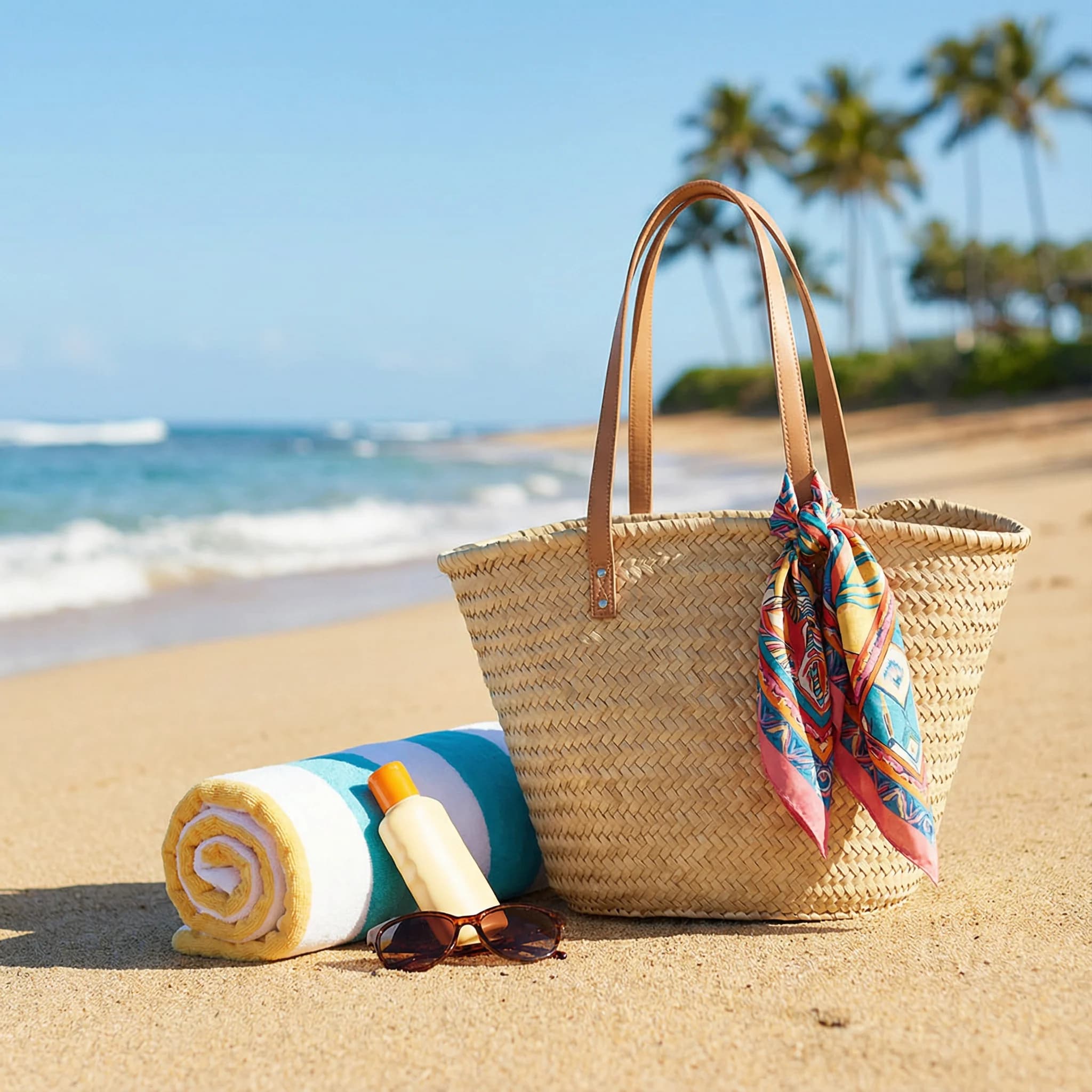 Plaża letnia - przykład efektu AI