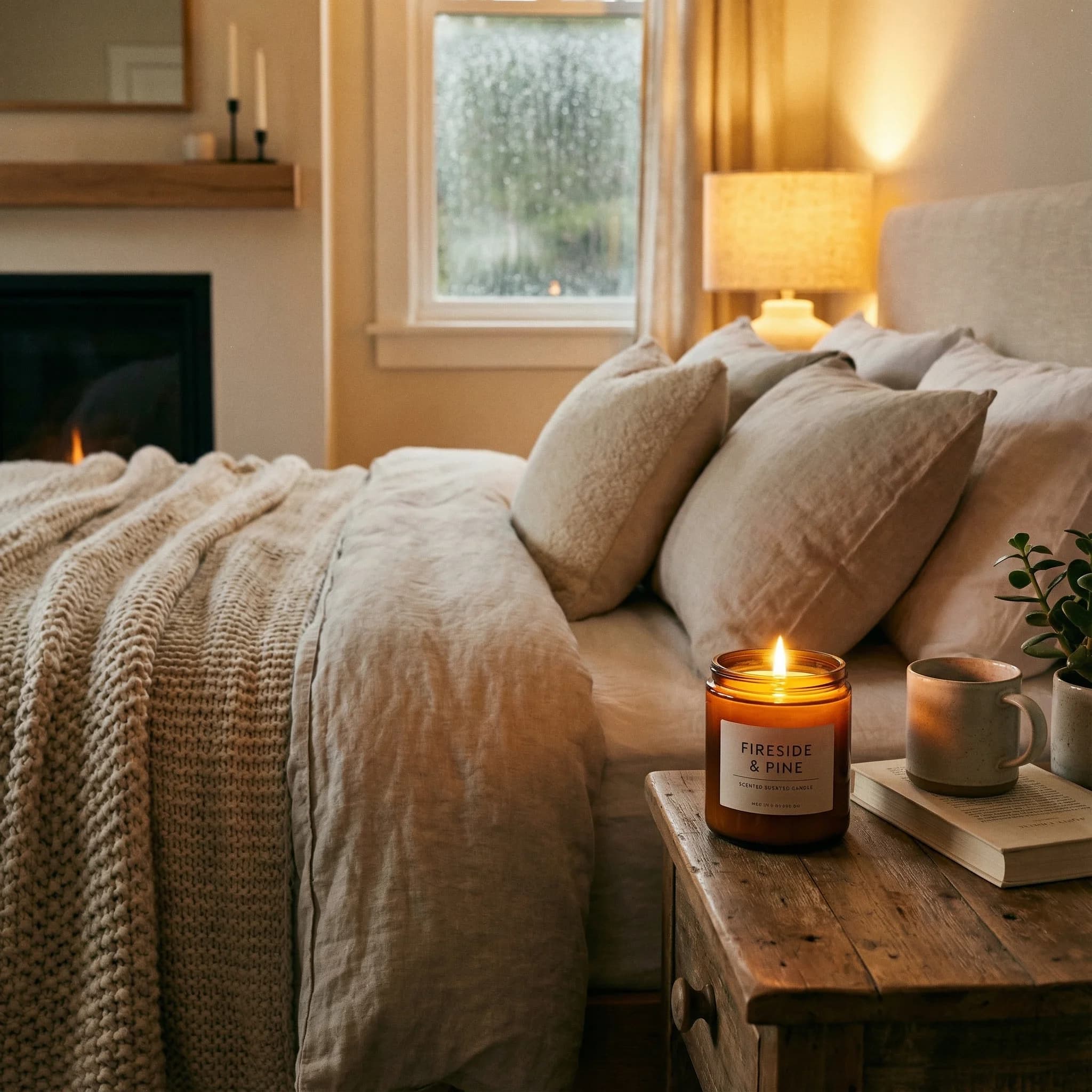 Przytulna sypialnia - przykład efektu AI