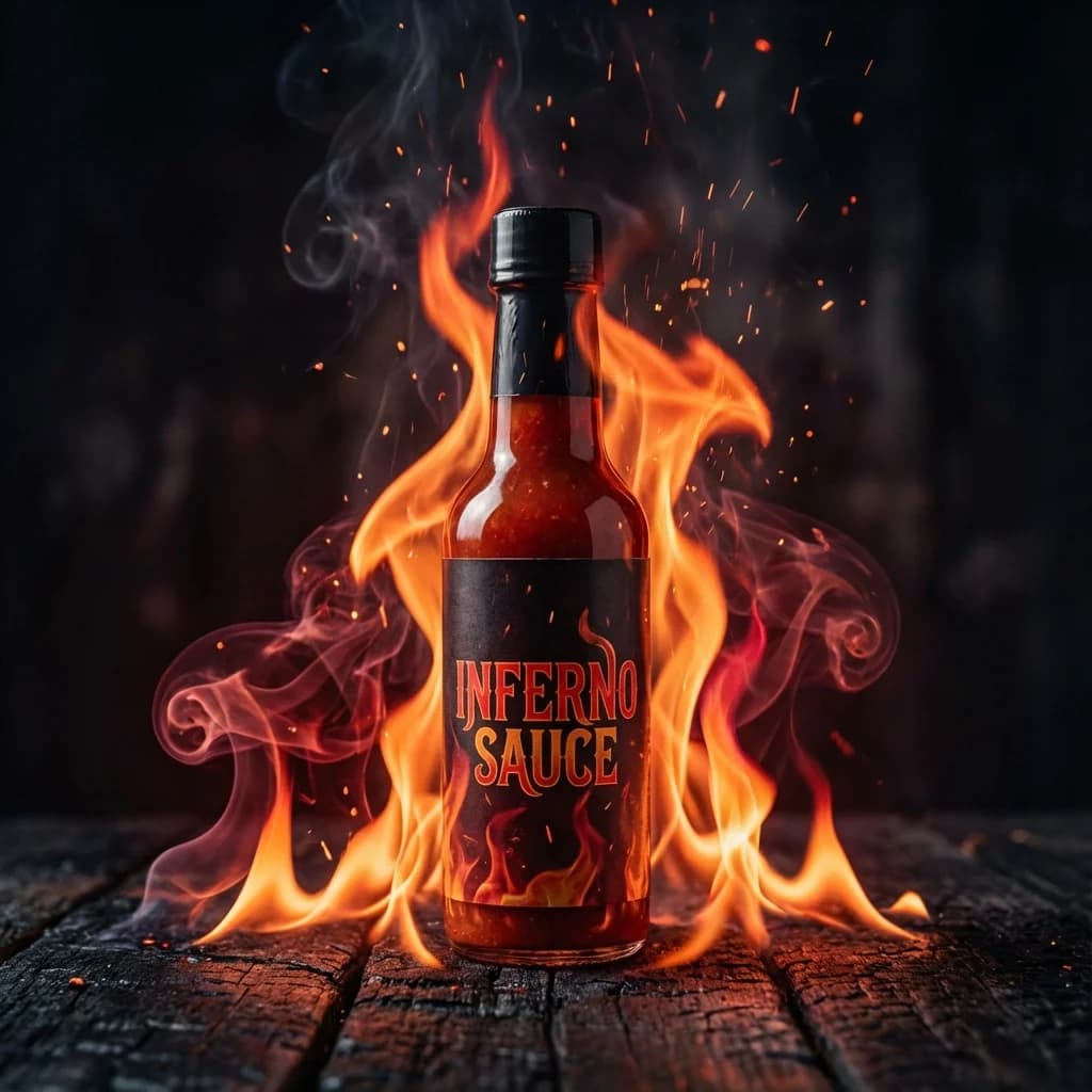 Fire Flames Płomienie i Ogień - przykład efektu AI