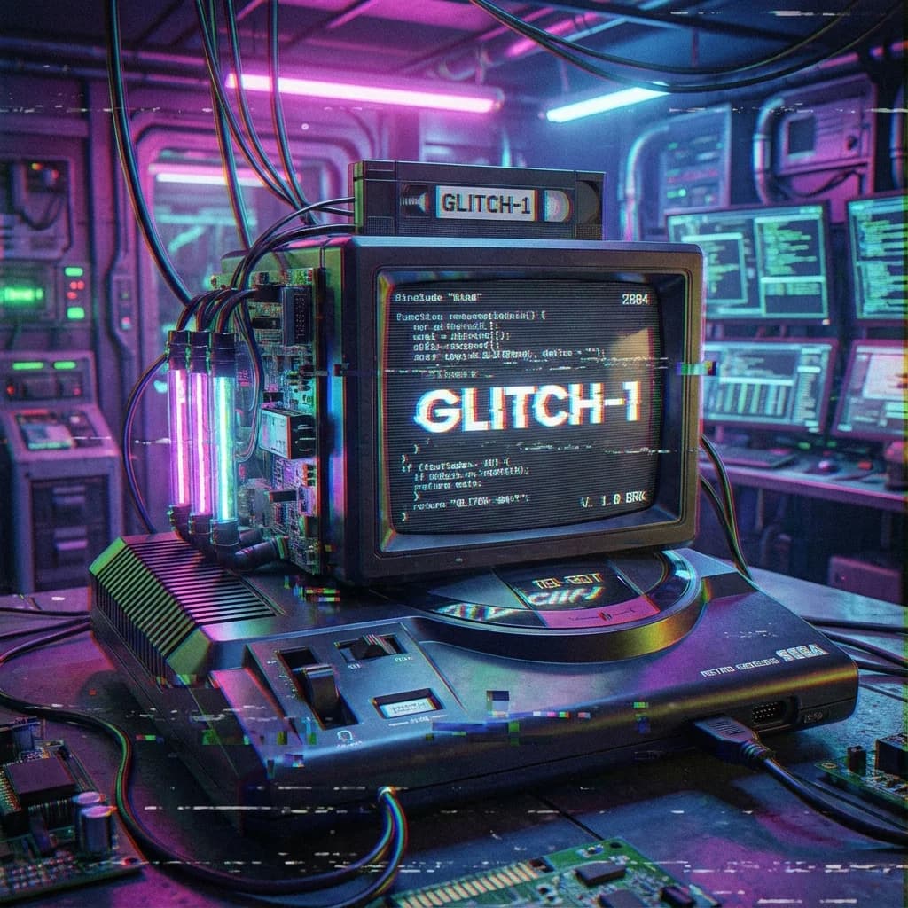 Glitch - przykład efektu AI