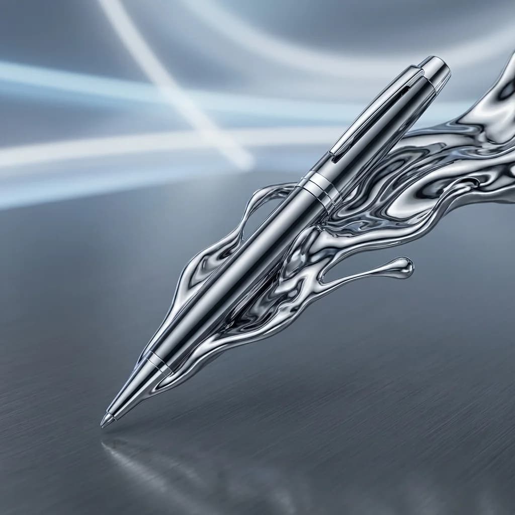 Płynny metal - przykład efektu AI