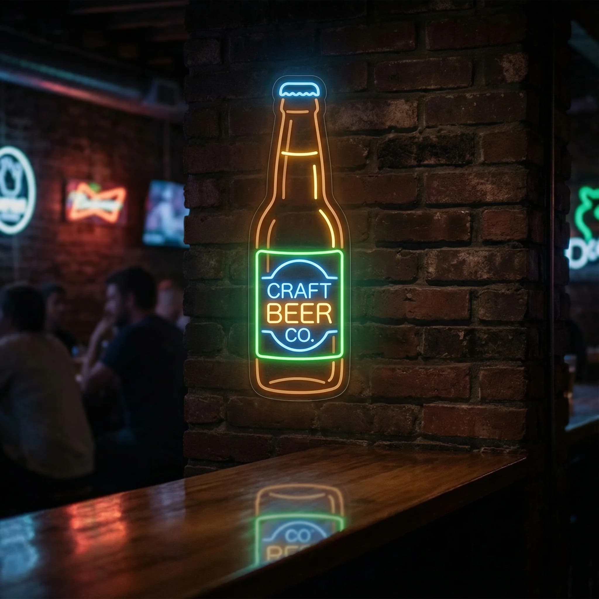 Neon Sign - przykład efektu AI