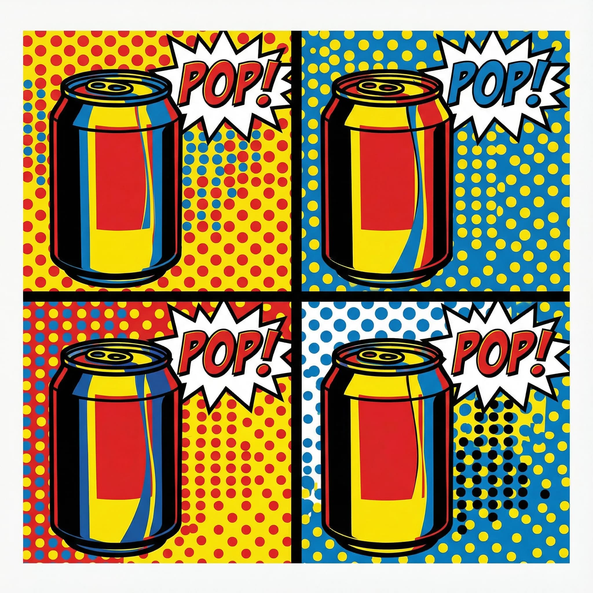 Pop Art - przykład efektu AI