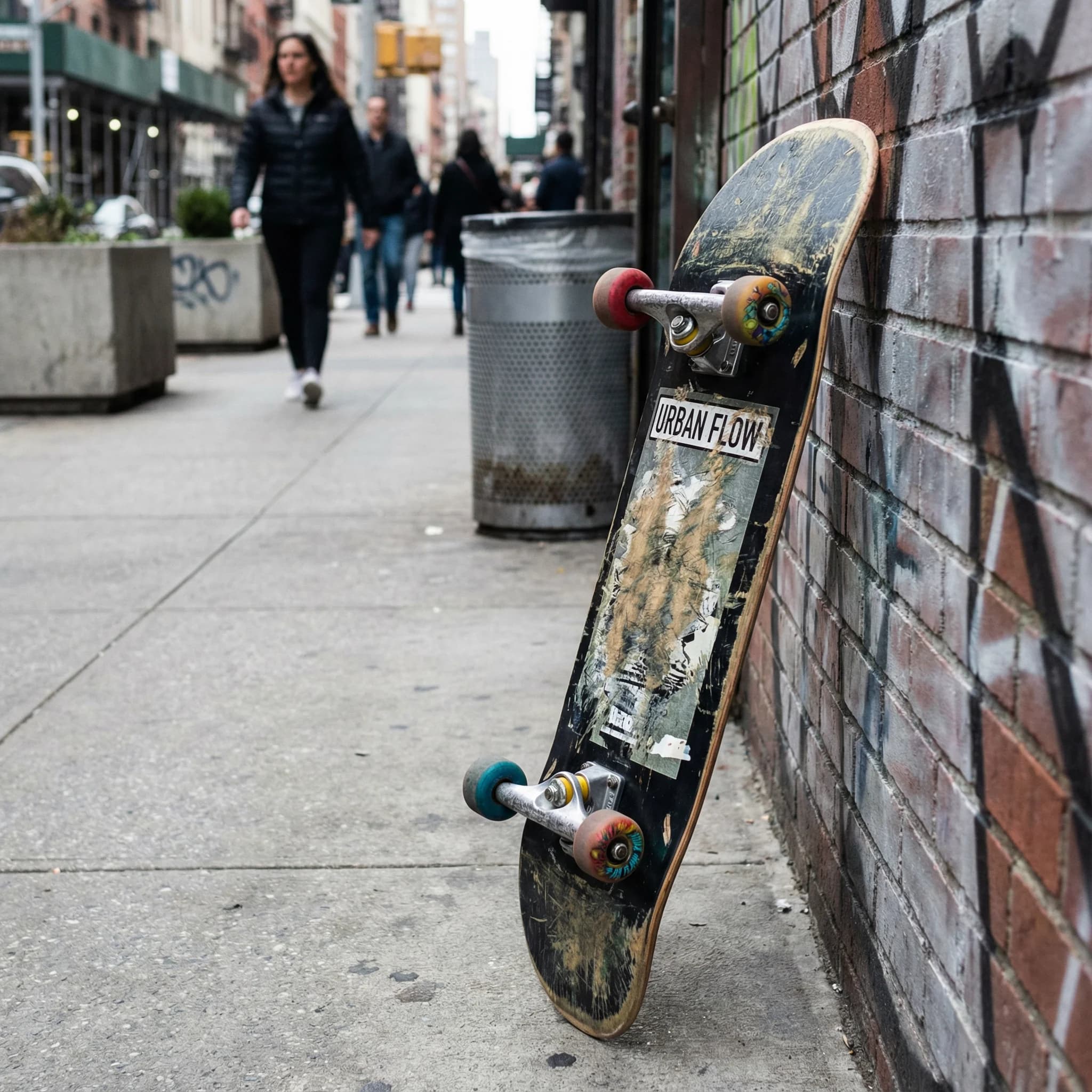 Ulica miejska - przykład efektu AI