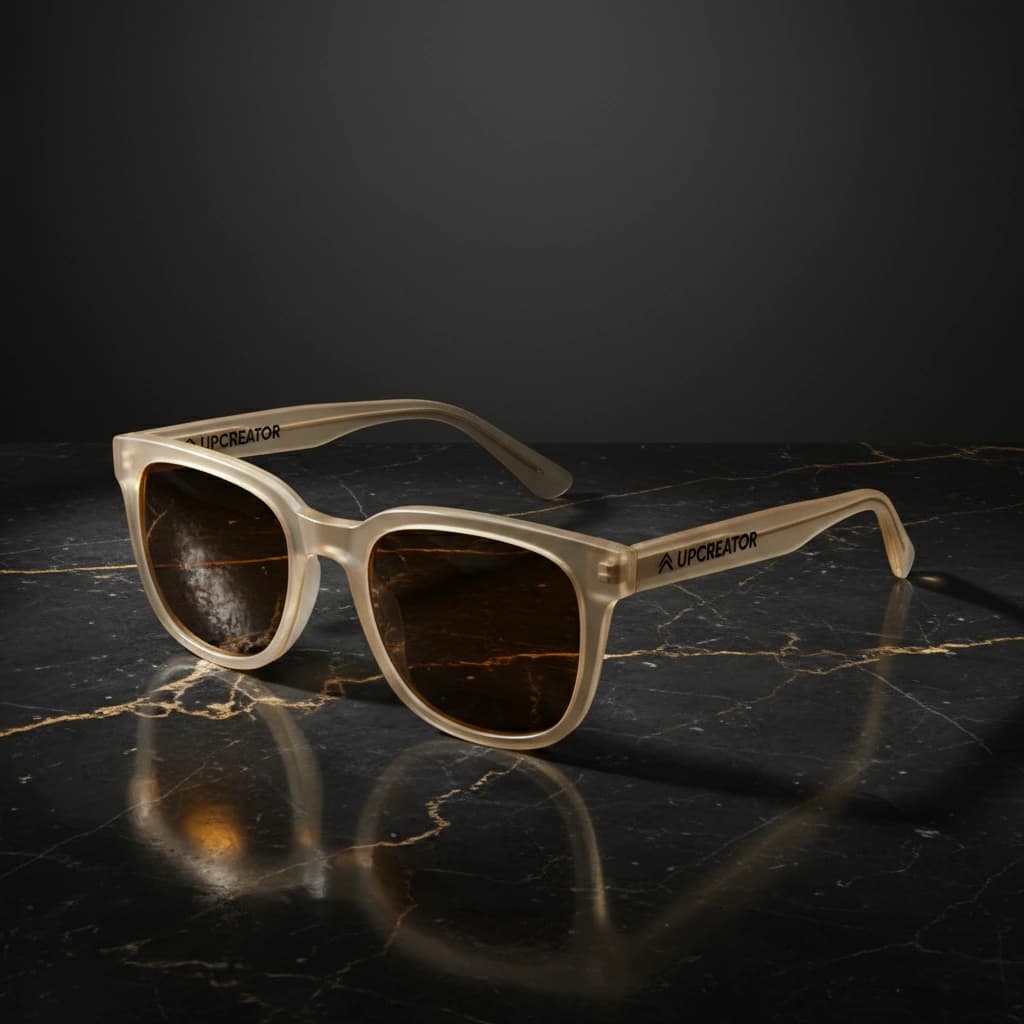 Luksusowy czarny marmur - przykład efektu AI